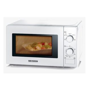 Micro-ondes solo - SEVERIN - 5 niveaux de puissance décongélation minuterie 35 min 700W 20L - Blanc - MW 7770
