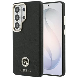 Coque Guess Rhinestone Round Logo MagSafe pour Samsung Galaxy S26 Ultra - Black