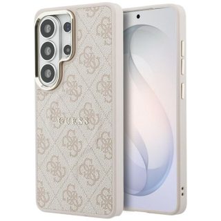 Coque Guess 4G Embossed Ring MagSafe pour Samsung Galaxy S26 Ultra - Pink