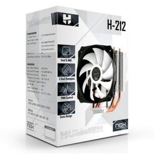 NOX Ventilateur et dissipateur de chaleur - NOX - Hummer H-212 - PWM - 3 dissipateurs en cuivre - 8-20 dBa