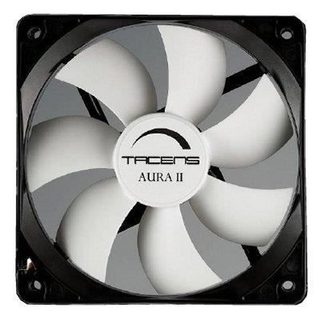 TACENS Ventilateur TACENS AURA II 8CM - - 80 mm - Patins antivibration intégrés - Système anti-poussière