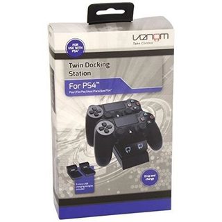 Station de chargement - VENOM - DUAL DOCK 2-IN-1 - Sans fil - Compatible PS4 - Noir