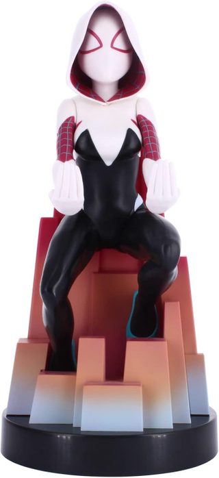 Figurine Marvel Comics Spider-Gwen - EXQUISITE GAMING- Cable Guys - Support écouteurs smartphone ou petit accessoire - 20 cm