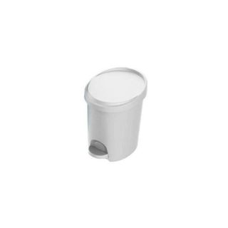 EDA - Poubelle à pédale - Stepy - 6 L - blanc