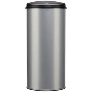 ROSSIGNOL Poubelle Handtouch - 45 L - Gris métal 9006 tête noire