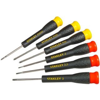 Jeu de 6 Micro Tournevis - STANLEY - STHT0-62632 - 3 Fente + 3 Phillips