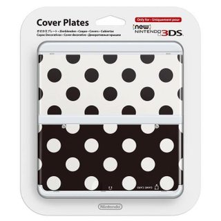 Coque - New Nintendo - N°15 - Pois Noir & Blanc - Protection - Mixte