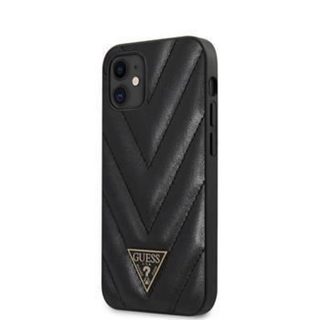 Coque Guess V Quilted pour iPhone 12 mini 5 45 noir