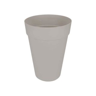 Pot de fleurs - LOFT URBAN - Plastique - Gris - Rond haut - Ø42xH56cm - 100% récyclé - ELHO
