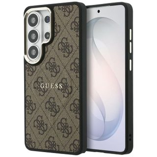 Coque Guess 4G Embossed Ring MagSafe pour Samsung Galaxy S26 Ultra - Brown