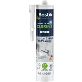 Joint parfait cuisine blanc BOSTIK - 280 ml - 100% silicone antimoisissures