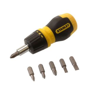Tournevis porte-embouts boule à cliquet bimatière STANLEY - 0-66-358 - 6 embouts inclus