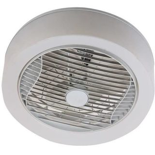 AIR-LIGHT CROWN - Ventilateur de plafond blanc Ø40cm 95W avec couronne déclairage LED