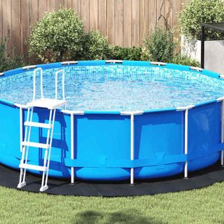 vidaXL Bâche ronde pour piscine noire Ø 366 cm imperméable résistante à leau finition mate pour extérieur texture 42009114