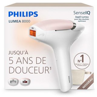 Epilation semi-définitive Philips Épilateur à lumière pulsée Lumea Series 8000 BRI932/00 Blanc Rose