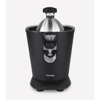 Presse agrumes - HKOENIG - AGR82 - Electrique - 160 W - Appareil silencieux - Noir mat et acier inoxydable