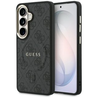 Coque Guess 4G Embossed Ring MagSafe pour Samsung Galaxy S26 - Black
