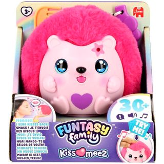 Funtasy Family - Peluche intéractive - JUMBO - Kiss Meez Hérisson - Dès 3 ans