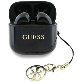 TWS Guess effet brillant avec logo et breloque classiques imprimés