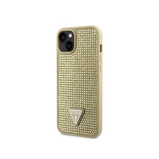 Coque pour Apple iPhone 15 Triangle Diamond Guess Dorée