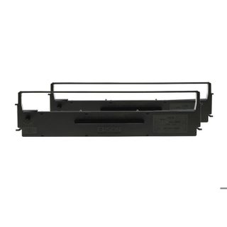 Cartouche de ruban EPSON - Noir - Matricielle - 4000000 Chiffres - 2 / Paquet
