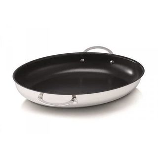 Poêle à poisson - BEKA - Ovale 37.5x25 cm - Acier inoxydable 18/10 - Anti-adhésif - Tous feux