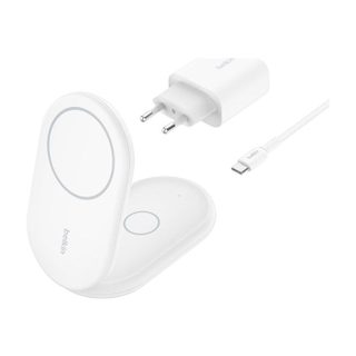 Chargeur sans Fil - BELKIN - BoostCharge - 15 W Qi2 - Compatible MagSafe - 2-en-1 Pliable