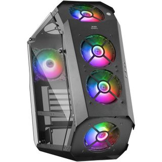 Mars Gaming MC51 - Boîtier de Jeu PC ATX - Double Verre Trempé - 5 Ventilateurs RGB 12cm