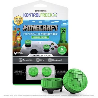 Pack de 2 Minecraft Performance Thumbsticks - STEELSERIES - KontrolFreek - Creeper Edtion - Manettes Xbox Series&Xbox One - Vert