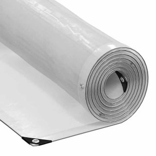 vidaXL Bâche transparente avec œillets 4x10 m polyéthylène bâche claire 4018522
