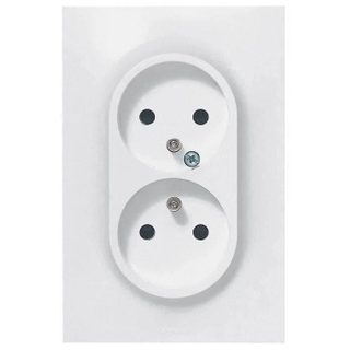 Prise électrique - LEGRAND - Neptune - 2P+T - Asymétrique - Intérieur