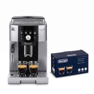 Machine expresso broyeur - DeLonghi - Magnifica S smart - ECAM250.23.SB - 4 recettes - Noir argenté + Set 2 tasses Expresso