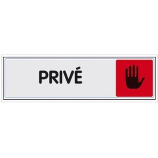 Plaquette de porte Privé Novap en plexiglas couleur 170 x 45 mm - NOVAP - 4033402
