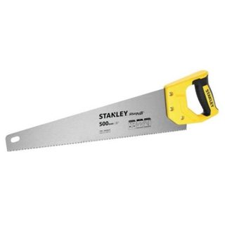 Scie égoïne - STANLEY - Sharpcut - Coupe de débit - 550 mm - Denture universelle double biseaux