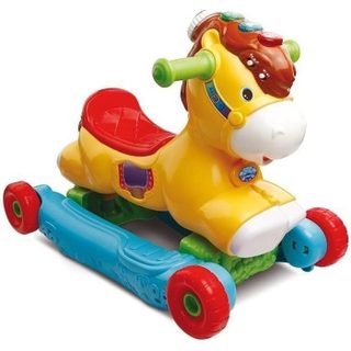 Porteur à Bascule Ptit Galop Mon Poney Basculo 2en1 - VTECH BABY - Parlant et Lumineux - Multicolore