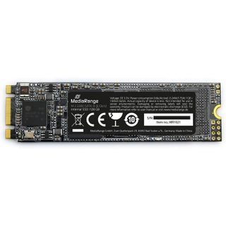 MEDIARANGE Disque SSD M.2 - MEDIARANGE - MR1021 - 128 Go - SATA III - 510 Mo/s lecture - 430 Mo/s écriture