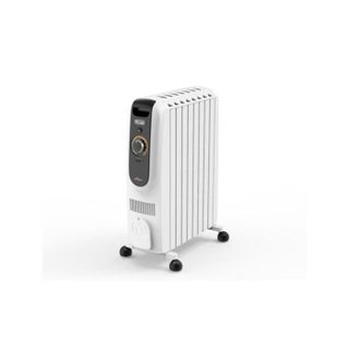 Radiateur Électrique - DELONGHI - 1100W - Compact - 8 Éléments - Contrôle Giratoire