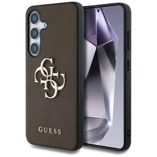 Coque Guess Hardcase 4G Grained Big Logo pour Samsung Galaxy S25 - Brown