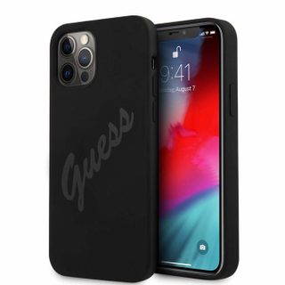 Guess - GUHCP12LLSVSBL - hardcase Script Vintage Coque de Protection pour GUHCP12LLSVSBK iPhone 12 Pro Max 67 Noir