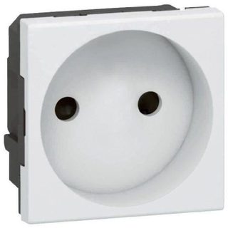 Prise 2P bornes automatiques 16 A Legrand 2modules