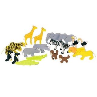 Figurine - GOKI - 53942 - Animaux dAfrique - 20 figurines - Hauteur 7 5 cm