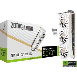 Zotac Carte graphique gaming - GeForce RTX 5070 Ti - Solid Core OC White - 16 Go