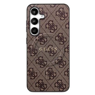 Coque Guess 4G Ring Classic Logo MagSafe pour Samsung Galaxy S25 FE - Brown