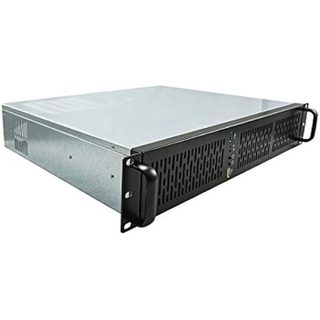 UNYKACH Rack boîtier 2129 19 2U – Argenté/Noir - 1 x USB 3.0 Plus 1 x USB 2.0