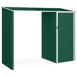 Vidaxl Abri à bois de jardin 245x98x159 cm - Acier galvanisé