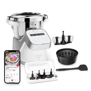 Moulinex Robot cuiseur connecté i-Companion Pro 17 modes HF95J810