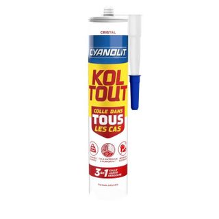 Colle de fixation et détanchéité - CYANOLIT - Cristal - Cartouche 290 ml - Transparent - Polyvalente résistante et flexible
