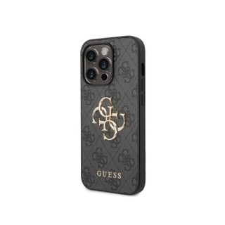 Coque pour Apple iPhone 15 Pro Max PU 4G Big Guess Noir