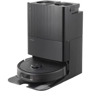 ROBOROCK QRevo Plus Black - Aspirateur Robot Laveur avec Station - Serpillère extensible - Navigation LiDAR PreciSense