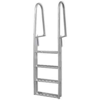Échelle de piscine/quai - vidaXL - 4 marches - Aluminium - 167 cm - Argent